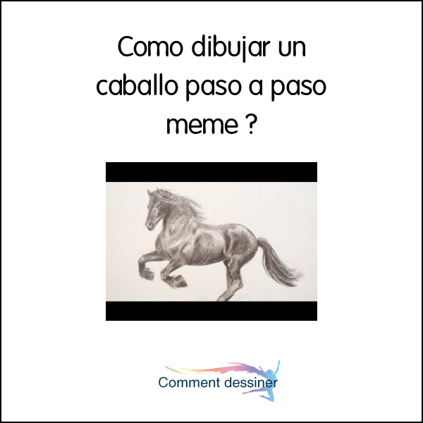 Como dibujar un caballo paso a paso meme